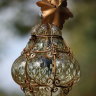 Некрупная старинная подвесная лампа из Венецианского стекла