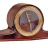 Немецкие каминные часы Mauthe середины 20 века с часовым и получасовым боем. Оригинальный подарок на юбилей или на новоселье, стильный элемент интерьера в лофт.