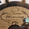 Немецкие винтажные часы будильник BLESSING-WERKE на основании из оникса