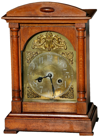 Анкварные немецкие кабинетные часы JUNGHANS в корпусе из дуба
