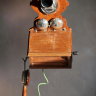 Необычный ценный подарок на юбилей - редкий настенный немецкий телефон выпущенный на рубеже 19 и 20 века музейный экспонат Редкий антикварный настенный телефон из Германии