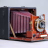 Классический старинный антикварный фотоаппарат на фотопластинках Rochester Unicum Poco 1C конца 19 - начала 20 века в оригинальном рабочем состоянии. Оригинальный ценный подарок фотографу журналисту и стильный элемент для интерьера рабочего кабинета Антик