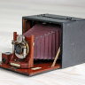 Антикварный фотоаппарат на фотопластинках Rochester Unicum Poco 1C - классика конца 19 века, оригинальный подарок и стильный элемент интерьера рабочего кабинета