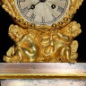Редкие антикварные Французские каминные часы с боем начала 19 века в стиле «Ампи́р». Необычный ценный подарок состоятельному директору политику бизнесмену