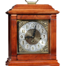 Большие старинные настольные кабинетные часы с мелодичным четвертным боем. Классические механические кабинетные часы второй половины 20 века. Эти крупные часы выполнены в строгом английском стиле, в корпусе из дерева. Механизм часов с четвертным боем "Вес