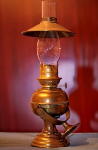 Антикварная морская каютная лампа начала 20 века из США