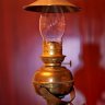 Старинная антикварная морская каютная лампа с абажуром начала 20 века из США - морской антиквариат в подарок капитану яхтсмену владельцу яхты Старинная морская каютная лампа купить с доставкой