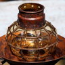 Подвесная лампа, люстра 30х годов из Венецианского стекла "Мурано" с абажуром