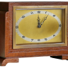 Удивляющий ценный подарок для ценителя ретро стиля и необычных винтажных предметов - стильные часы будильник в корпусе из массива дуба Кабинетные винтажные ретро часы середины 20 века в массиве дуба