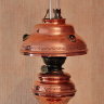 Старинная медная «Парижская» керосиновая лампа 19 века KOSMOS-BRENNER