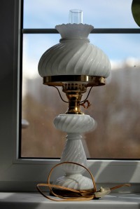 Превосходная большая настольная прикроватная лампа начала 20 века из Франции