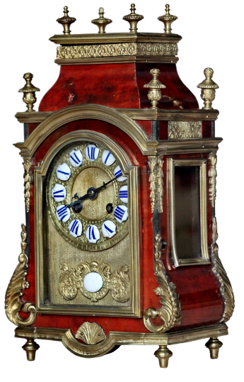 Антикварные французские кабинетные полочные часы с боем