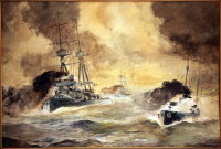 «Морской Бой» -	J O Leighton, Англия, первая половина 20 века