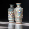 Пара красивых китайских вазочек Клуазоне в хорошей сохранности. Антикварные вазочки КупиАнтик это необычный ценный сувенир, который обязательно понравится женщине 