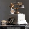 Антикварный настольный телефон Ericsson в благородном белом исполнении - удивляющий  эксклюзивный подарок, стильный элемент интерьера лофта, большой квартиры или коттеджа. Антикварный настольный телефон Ericsson первой четверти 20 века