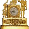 Эти редкие антикварные Французские каминные часы с боем из позолоченной бронзы в стиле Ампир - удивляющий ценный подарок, оригинальный элемент для оформления любого интерьера. Купите антикварные Французские каминные часы с боем в подарок состоятельному ру