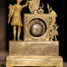 Редкие антикварные каминные часы с боем RICHOND PARIS в стиле «Ампи́р»