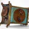 Французские каретные часы-будильник 19 века