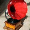 Большой антикварный граммофон патефон из Франции «Pathéphone № 4»