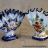 Прекрасные парные миниатюрные вазочки для цветов или пикфлёр из Франции это необычный стильный подарок женщине жене бабушке маме на день 8 марта Парные французские винтажные вазочки "пикфлёр" для цветов