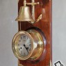Большие морские часы- рында Wuersch второй половины 20 века, с боем (бьют морские склянки). Эти часы были обслужены в мастерской "Лаборатория Антиквариата". Отличный подарок моряку, подводнику состоятельному капитану или богатому владельцу яхты.