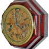 Американские старинные антикварные железнодорожные часы Ansonia с боем. Купите старинные американские настенные часы в подарок руководителю железнодорожнику.