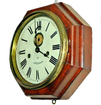 Американские антикварные железнодорожные часы Seth Thomas