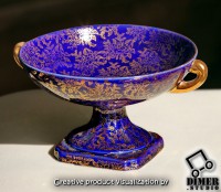 Английский Имперский Фарфор EMPIRE ENGLAND: антикварная ваза в центр стола