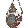 Антикварные Французские настенные часы в форме ордена на цепном подвесе - необычный ценный подарок состоятельным и оригинальный элемент для оформления интерьера лофта коттеджа Стильные антикварные французские настенные «часы пекаря» на цепном подвесе