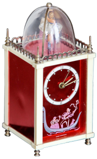 Винтажные музыкальные часы-будильник «Балерина» из Германии