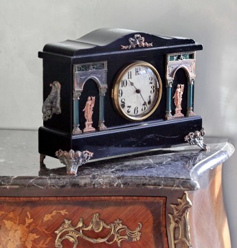Антикварные американские каминные часы SESSIONS модель "Wagner"