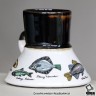 Яхтенная рыбацкая чашка-непроливайка «Мечта рыбака» Купить капитанскую чашку-непроливайку в подарок коку повару