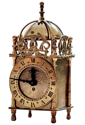 Старинные английские кабинетные настольные часы SMITHS в форме сигнального фонаря