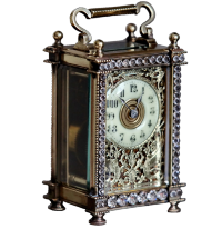 Редкие дамские каретные часы 19 века